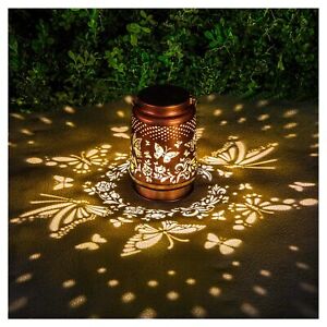 Solar Lanterns Outdoor Hanging Butterfly Decor Lantern,Waterproof Hollow Out ...