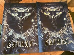 BNG Batman 1989 Variant Jack C. Gregory Print Poster Silk Sreen Mondo 36 x 24 -