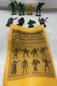 Vintage 1960's MPC Mini Monsters Fritos corn chips FULL SET