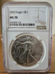 New Listing2022 American Silver Eagle MS-70 NGC