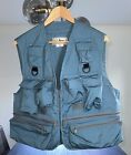 Vintage L.L. Bean Blue Rare Fly Fishing Vest XL