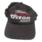 Team Triton Boats Cap / Hat Adjustable Snap Back Black Boat Fishing Adult C.47
