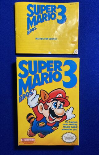New ListingNintendo Super Mario Bros 3 1990 NES Empty BOX and MANUEL ONLY (No Game)