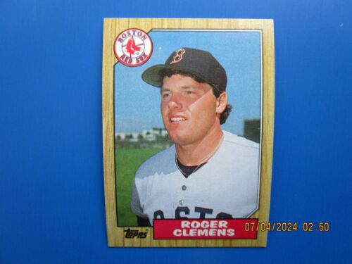 FREE SHIPPING- 1987 TOPPS # 340 ROGER CLEMENS-NEAR MINT
