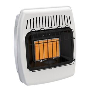 12000 BTU White Dual Fuel Propane Natural Gas Infrared Vent Free Wall Heater NEW