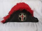 Vintage The Lilley Co Masonic Knights Templar Commander's Hat Chapeau Ostrich