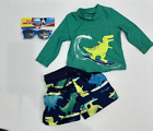 New Baby Swim Set Size 6 Months Top & Shorts Surfing Dino & Sunglasses