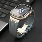 Soft Silicone Strap For Apple Watch Ultra 49mm Rubber Band Mens Men Bracelet NEW
