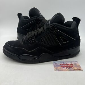 Size 10.5 - Jordan 4 Retro Mid Black Cat Suede (CU1110-010)