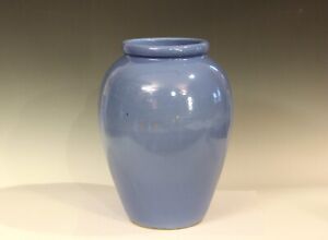RRPCO Pottery Oil Jar Vase Large Blue Robinson Ransbottom Art Deco 16