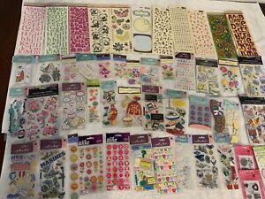50 PACKS SCRAPBOOKING STICKERS - JOLEE, STICKO AND more LOT #C1