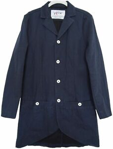 Han Kjobenhavn 100% Cotton Trench Coat Jacket Navy Men's Size S