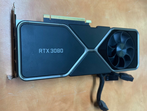New ListingNVIDIA GeForce RTX 3080 Founders Edition 12GB GDDR6X Graphics Card For Parts