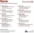 CD Pool Remix Dec 2008 Britney Spears/Miley Cyrus/Katy Perry/Royal Gigolos/Luci