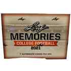 2021 Leaf Memories College Football Hobby Box New Factory Sealed 7 Auto Cards