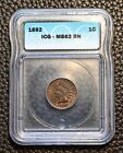 (LOT-332) 1892 Indian Cent ~ MS62 BN ~ ICG ~ Combined Shipping!