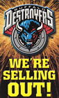 1999 BUFFALO DESTROYERS ARENA FOOTBALL POCKET SCHEDULE