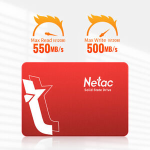 Netac 1TB 2TB 512GB 256GB SSD 2.5'' SATA3.0 6GB/s Internal Solid State Drive lot