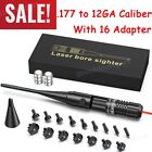 UPGRADED Red Laser Bore Sight Bore Sighter Kit, .177 to 12GA Caliber, 16 Adapter