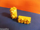 LEGO--6042-- Column -- Support - Octagonal -- 2 x 2 x 3 & 1/3 -- Yellow - 2 Piece