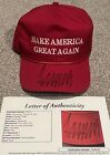 PRESIDENT DONALD TRUMP SIGNED OFFICIAL RED MAGA HAT CALI FAME 2024 AUTO JSA COA