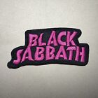 Black Sabbath Patch Embroidered Logo Iron On 2x4.75 Inch