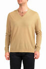 Prada Men's Beige 100% Wool V-Neck Pullover Sweater US XL IT 54