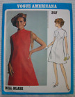 VOGUE Designer Bill Blass Vintage 60s Sewing Pattern 2157 MOD Dress 16 Label