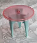 Barbie Doll Clear Pink End Table Living Room Furniture Talking Townhouse