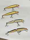 LOT OF 4  Rapala Fishing Lures - Countdowns and Floating Minnows