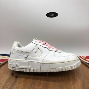 Nike Womens Air Force 1 Low Pixel White Shoes Sneakers CK6649-100 Size 8.5