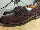 Florsheim Men's Brinson Wingtip Tassle Loafer Burgundy Shoes 11223-601 Sz 10 D