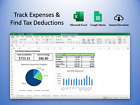 Business Expense Tracker Spreadsheet - Expenses, Mileage, Cell Phone & More