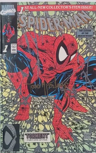 SPIDER-MAN TORMENT #1 PLATINUM NM SIGNED BY TODD MCFARLANE W/TOP LOADER
