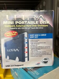 ULTRA Mini Portable Disk External Hard Disk Enclosure Compact New