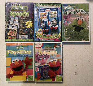 NEW Lot: Sesame Street: Play All Day/Being Green/Spoofs/Favorite Stories (C)