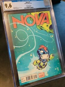 Nova #1 2013 Marvel Skottie Young Variant CGC 9.6 Loeb McGuinness