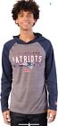 New England Patriots Mens Pullover Hoodie Athletic Performance Shirt LOGO Large