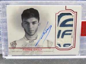 2020 Topps Dynasty F1 Pierre Gasly Red Race Patch Relic Auto Autograph #4/5
