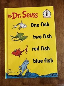 1988 Dr. Seuss One Fish Two Fish Red Fish Blue Fish I Can Read It All B-13