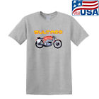 Bultaco Montjuic Logo Men's Grey T-shirt Size S to 5XL