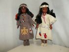 Lot of 2 Cherokee Indian Dolls Woman with baby Qualla Reservation N.C. Cookie