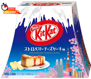Japanese Kit Kat Strawberry Cheese Cake Box 4.2Oz (9 Mini Bars)Dessert Chocolat