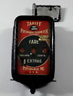 Vintage 40s Pittsburgh Taximeter Taxi Cab Rate Fare Cast Iron Meter Original