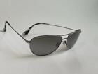 Maui Jim Baby Beach Polarized Titanium Sunglasses 245-17 Silver/Gray Display