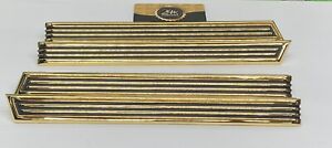 1963 Chevy Impala 24k Gold Plated Fender Louver Moldings Set New