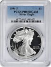 1994-P American Silver Eagle Dollar PR69DCAM PCGS Proof 69 Deep Cameo