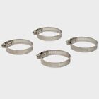 Trident Boat Fuel Hose Clamp 32 | 1 1/2 - 2 1/2 Inch Stainless (4 PC)