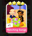 Monopoly Go Matching Songs Four Star Sticker⭐️ Set 15 - Everyday Tunes