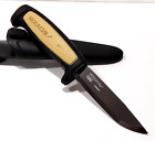 MORA SWEDEN MORAKNIV MILITARY BLACK/TAN BASIC 511 CARBON STEEL TACTICAL KNIFE